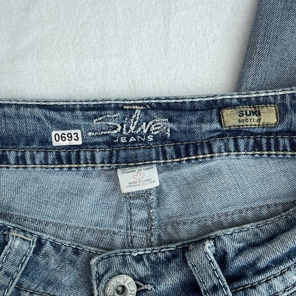 Silver Jeans Co. Suki Mid-Rise Bootcut Jeans Light Wash Denim Womens 29x32 - Picture 7 of 14